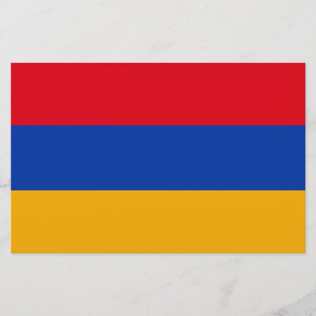 Flag of Armenia Stationery (Front)