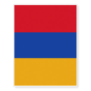 Flag of Armenia Temporary Tattoos