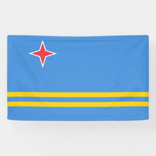 Flag of Aruba Banner
