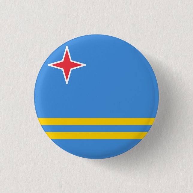 Flag of Aruba Button (Front)