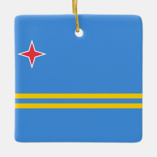 Flag of Aruba Ceramic Ornament