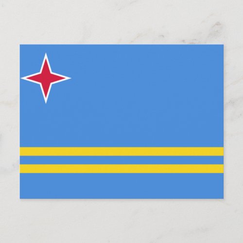 Flag of Aruba Postcard