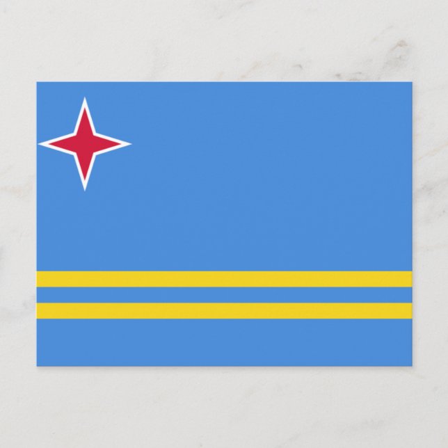 Flag of Aruba Postcard (Front)