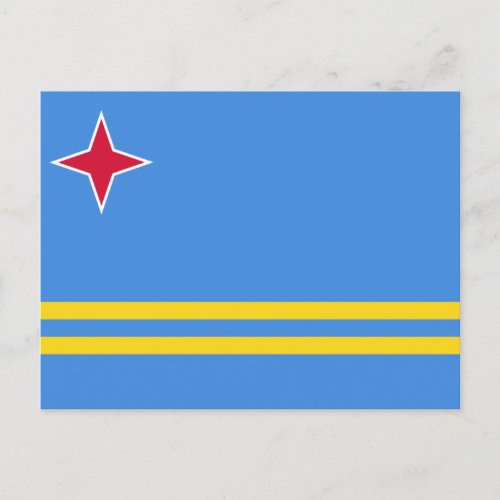 Flag of Aruba Postcard