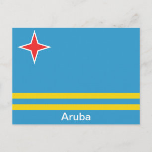 Flag of Aruba Postcard
