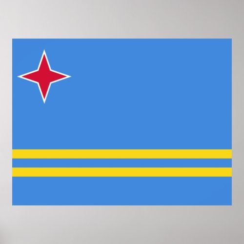 Flag of Aruba Poster