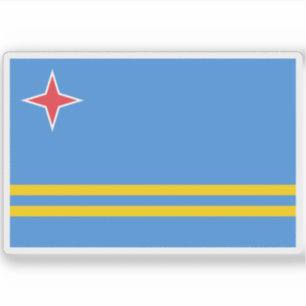 Flag of Aruba Sticker