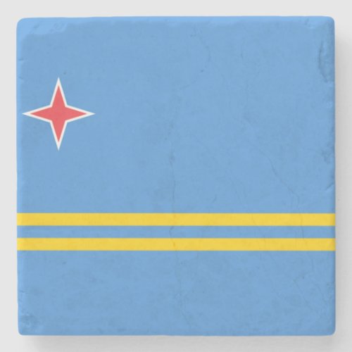 Flag of Aruba Stone Coaster