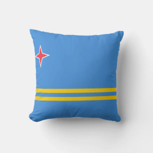 Flag of Aruba Throw Pillow