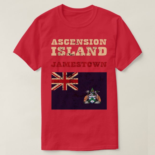 Flag of Ascension Island T-Shirt (Design Front)