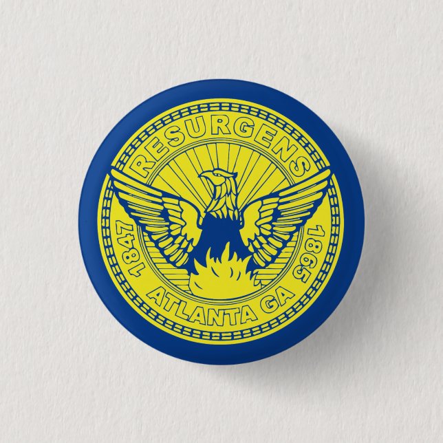 Flag of Atlanta, Georgia Button (Front)