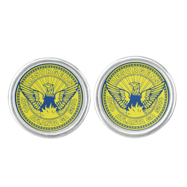 Flag of Atlanta, Georgia Cufflinks (Front)