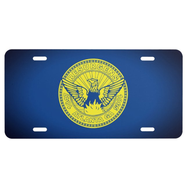 Flag of Atlanta, Georgia License Plate (Front)
