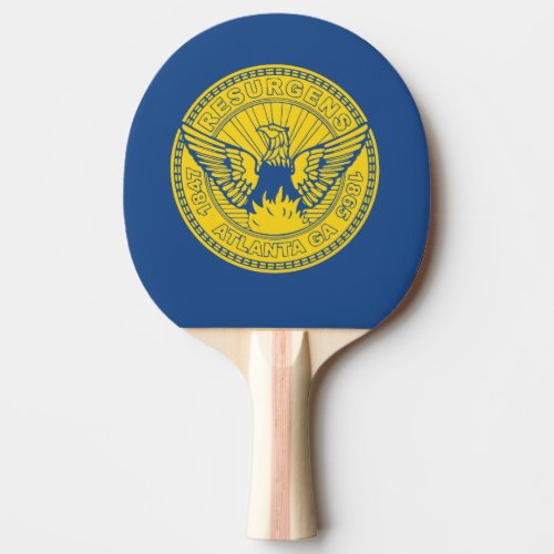Flag of Atlanta Georgia Ping Pong Paddle