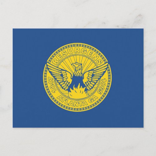 Flag of Atlanta Georgia Postcard