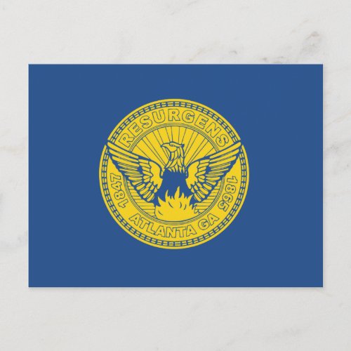 Flag of Atlanta Georgia Postcard