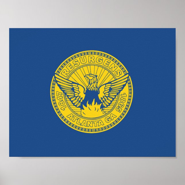 Flag of Atlanta, Georgia Poster (Front)