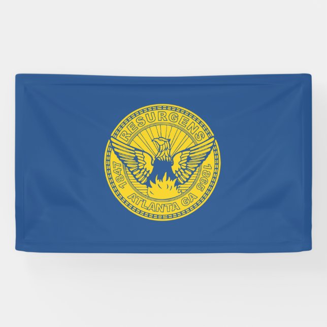 Flag of Atlanta (Georgia, USA) Banner (Horizontal)
