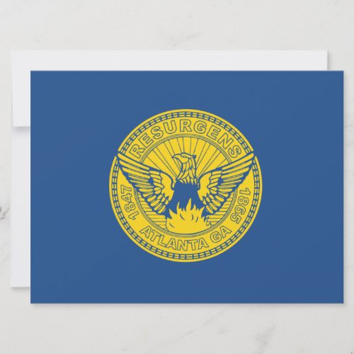 Flag of Atlanta Georgia USA Card