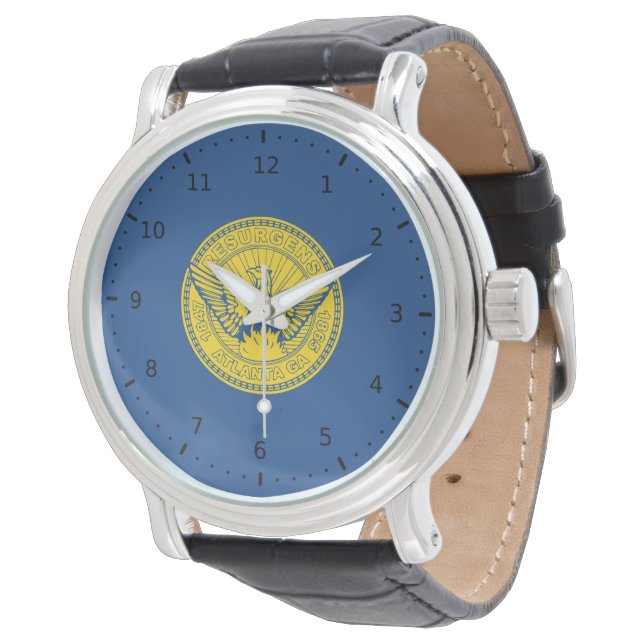 Flag of Atlanta, Georgia Watch (Angled)