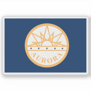 Flag of Aurora, Colorado, USA Sticker