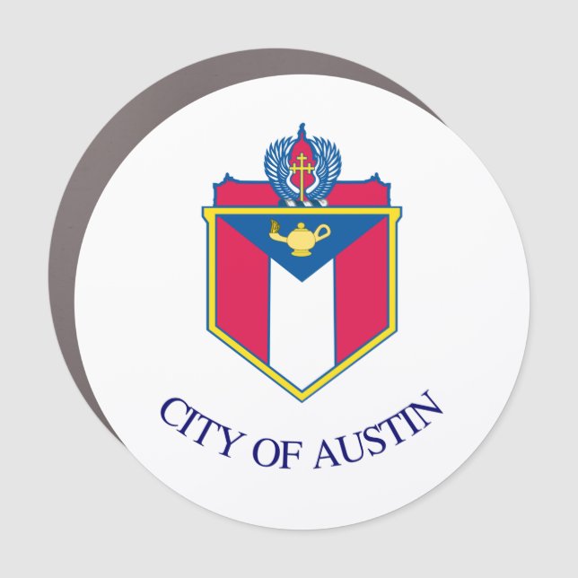 Flag of Austin, Texas Car Magnet (Front)