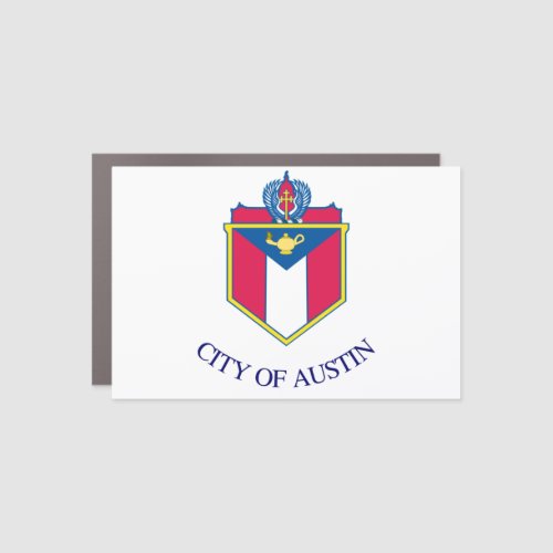 Flag of Austin Texas Car Magnet