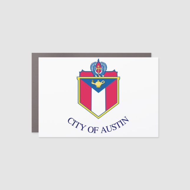 Flag of Austin, Texas Car Magnet (Front)