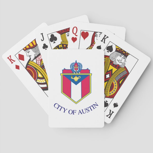 Flag of Austin, Texas Poker Cards (Back)