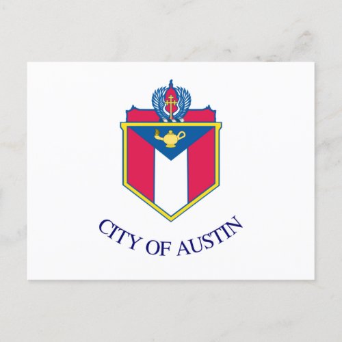 Flag of Austin Texas Postcard