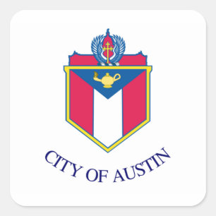 Flag of Austin, Texas Square Sticker