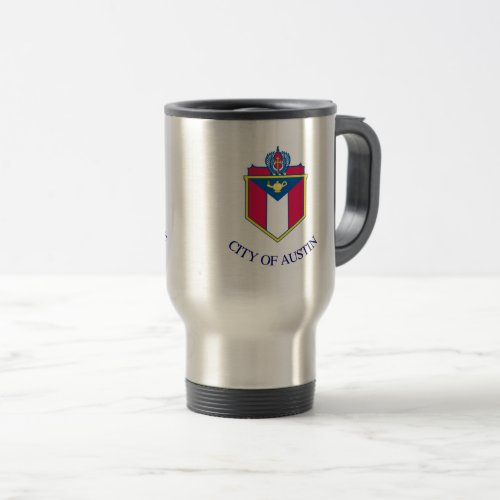 Flag of Austin Texas Travel Mug