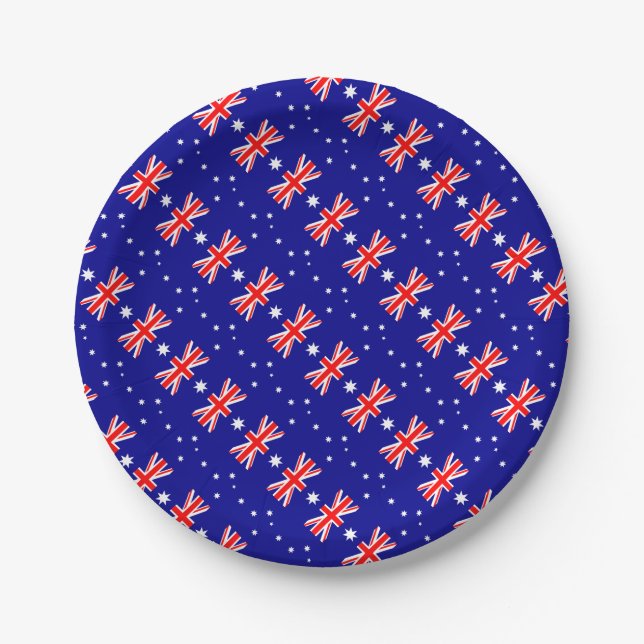 Flag of Australia - Australian Flag Paper Plates (Front)