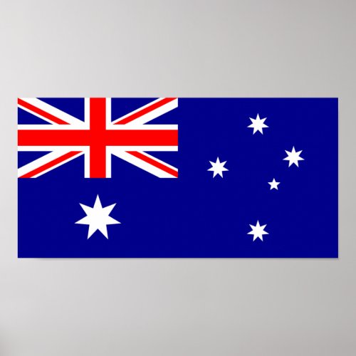 Flag of Australia _ Australian Flag Poster
