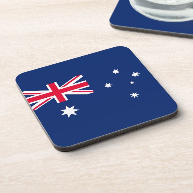Flag of Australia Beverage Coaster (Left Side)