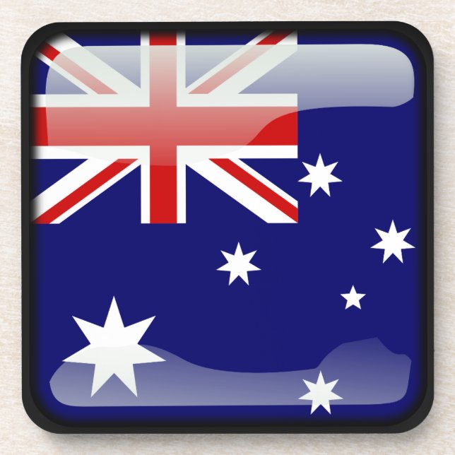 Flag of Australia Beverage Coaster (Front)
