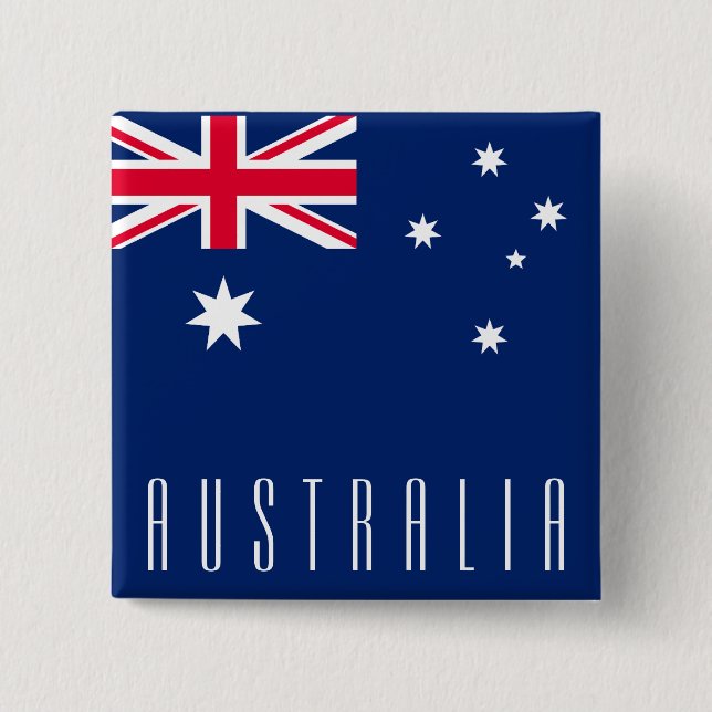 Flag of Australia Button (Front)