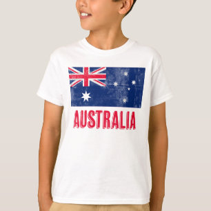 Flag of Australia (Grunge Look) T-Shirt