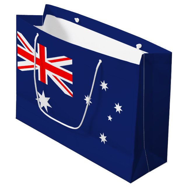 Flag of Australia Large Gift Bag (Front Angled)