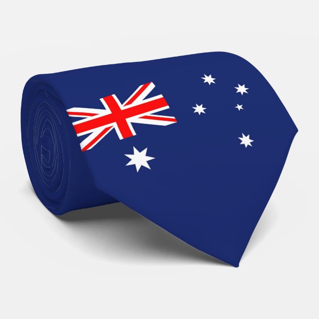 Flag of Australia Neck Tie (Rolled)