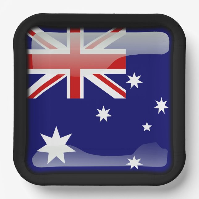 Flag_of_Australia Paper Plates (Front)