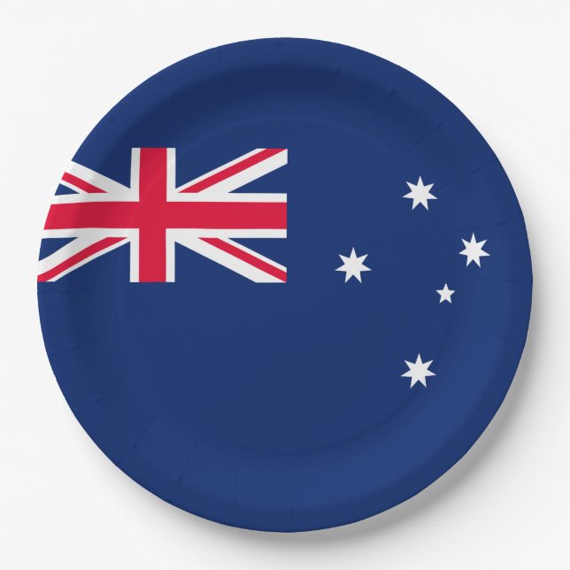 Flag of Australia Paper Plates (Front)