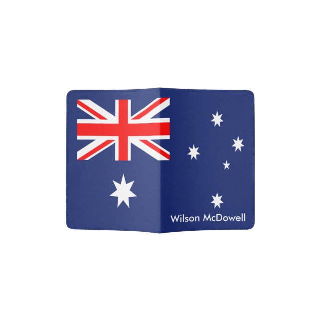 Flag of Australia Passport Holder (Opened)