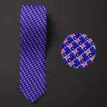 Flag of Australia Pattern Neck Tie<br><div class="desc">Flag of Australia Pattern Necktie highlights the national colors of the country from a distance by employing a clever angled design. Upon closer inspection,  the seamless repeatable pattern of tiny flags showcases the country's national banner in an aesthetically pleasing way.</div>