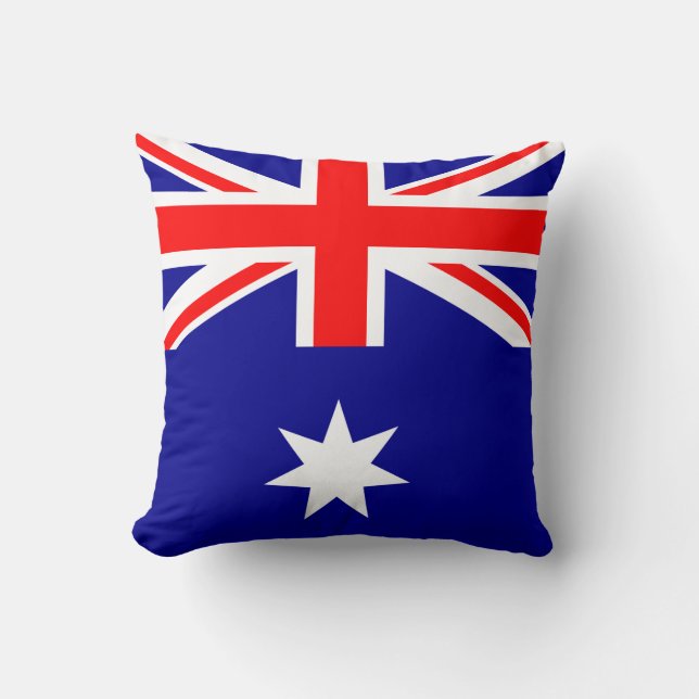 Flag of Australia Throw Pillow (Front)
