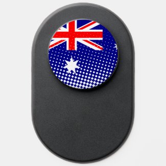 Flag Of Australia With Halftone Effect