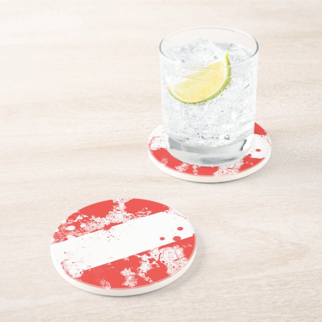 Flag of Austria Drink Coaster (Side)