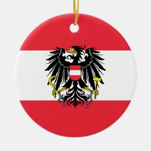 Flag of Austria _ Flagge sterreichs Ceramic Ornament