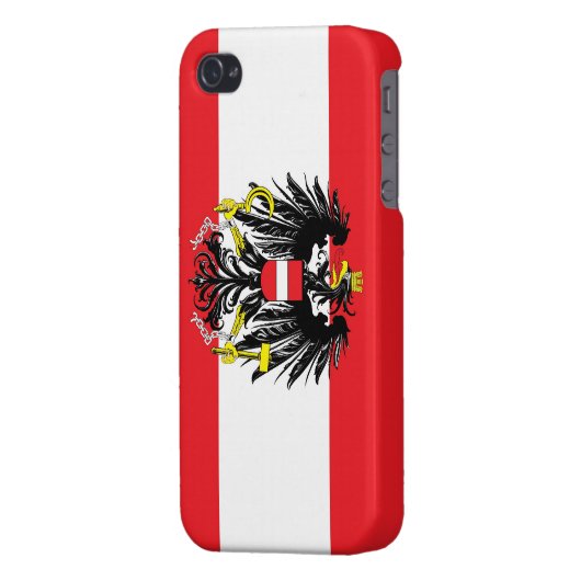 Flag of Austria iPhone Case (Back Left)