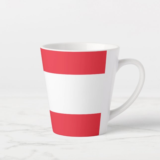 Flag of Austria Latte Mug (Right)